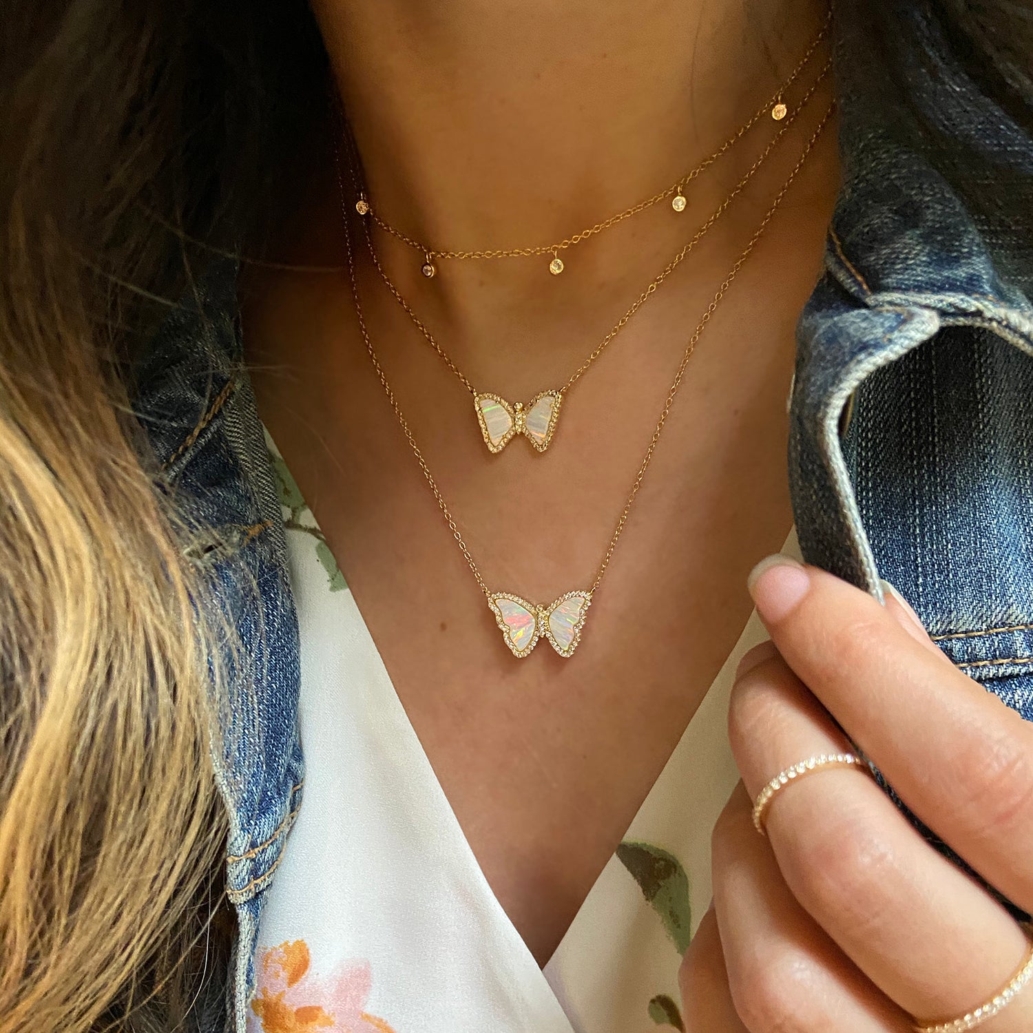 Cluster 4 Butterfly Necklace – Noellery